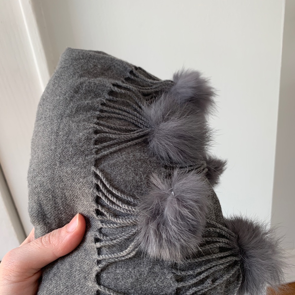 Rabbit Fur Scarf.